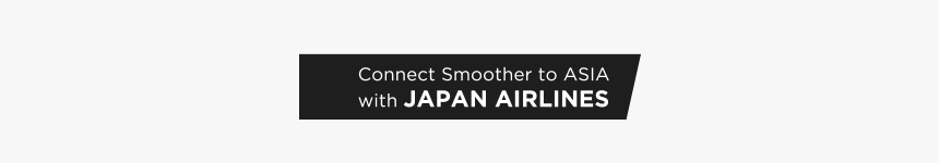 Welcome / Connect Smoother To Asia With Japan Airlines - Ivory, HD Png Download, Free Download