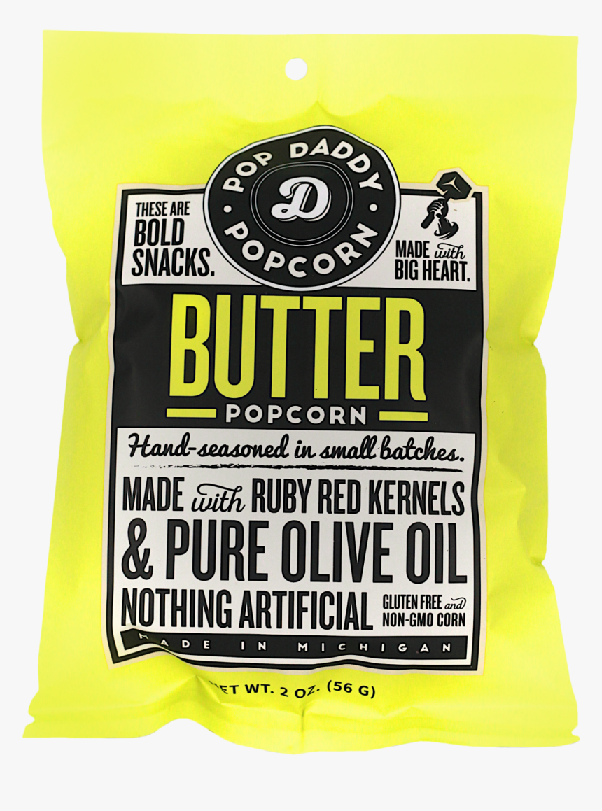 Pop Daddy Popcorn Butter Flavor - Superfood, HD Png Download, Free Download