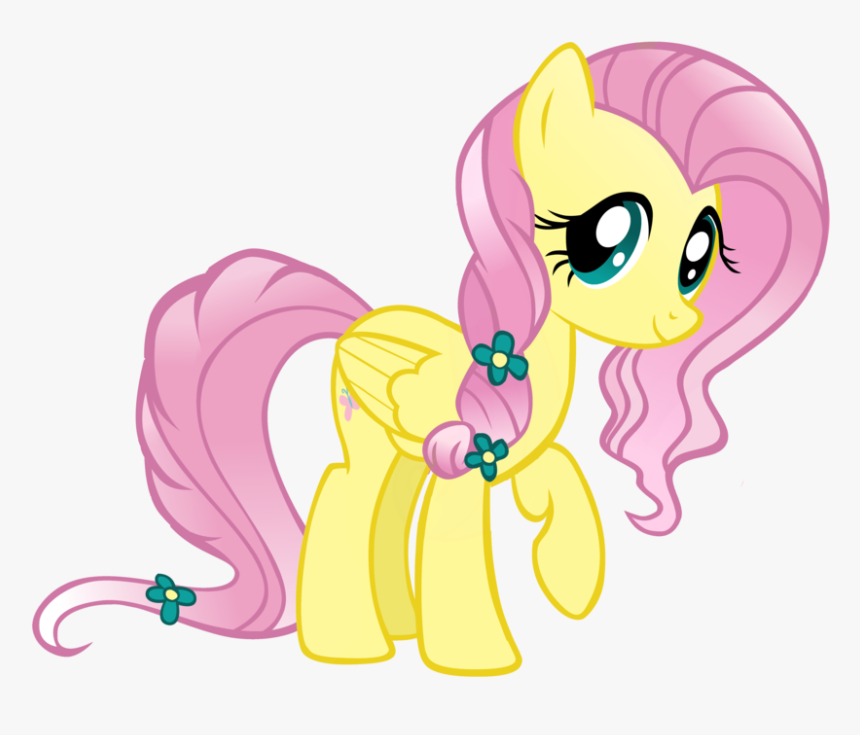 Fluttershy As A Crystal Pony - My Little Pony Applejack, HD Png Download, Free Download