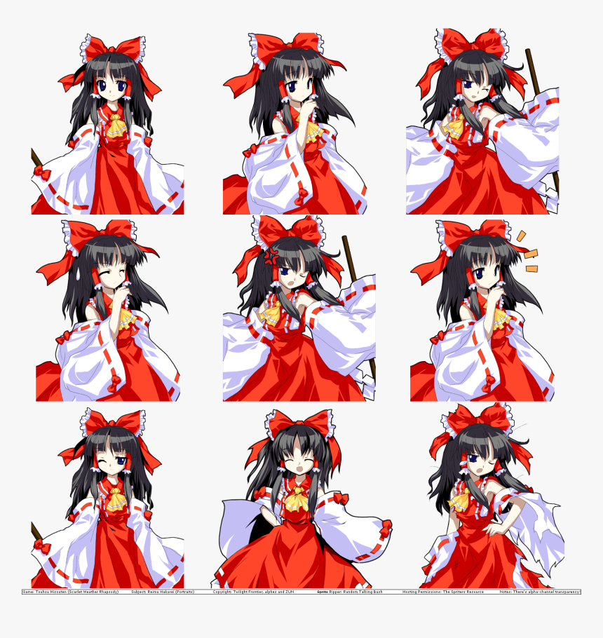 Scarlet Weather Rhapsody Reimu, HD Png Download, Free Download