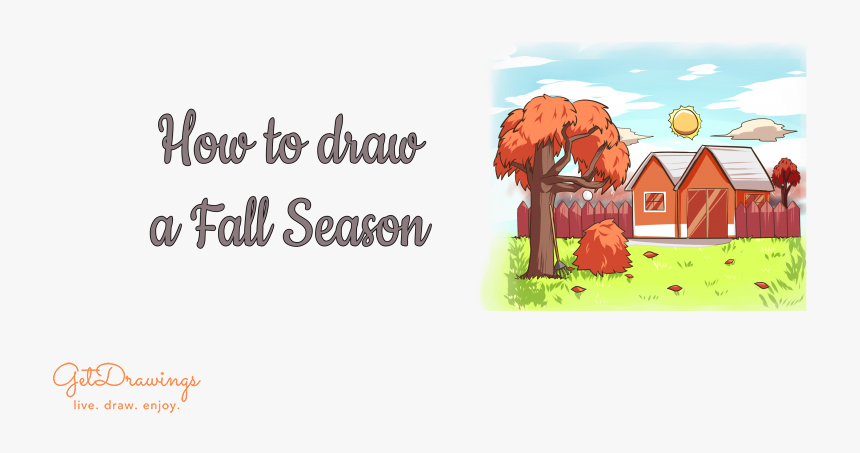 How To Draw A Fall Season - Illustration, HD Png Download, Free Download