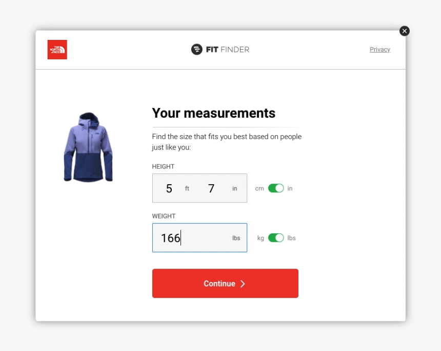 North Face Fit Finder, HD Png Download, Free Download