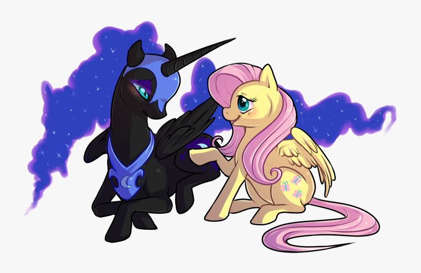 Cheer Up Nightmare Moon - Mlp Nightmare Moon Fluttershy, HD Png Download, Free Download