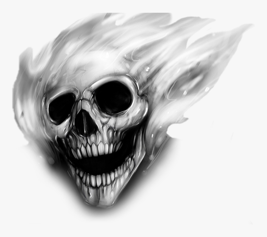 #skull #skeleton #badass #overlay #jasroinsanity - Ghost Rider Windows 10 Theme, HD Png Download, Free Download