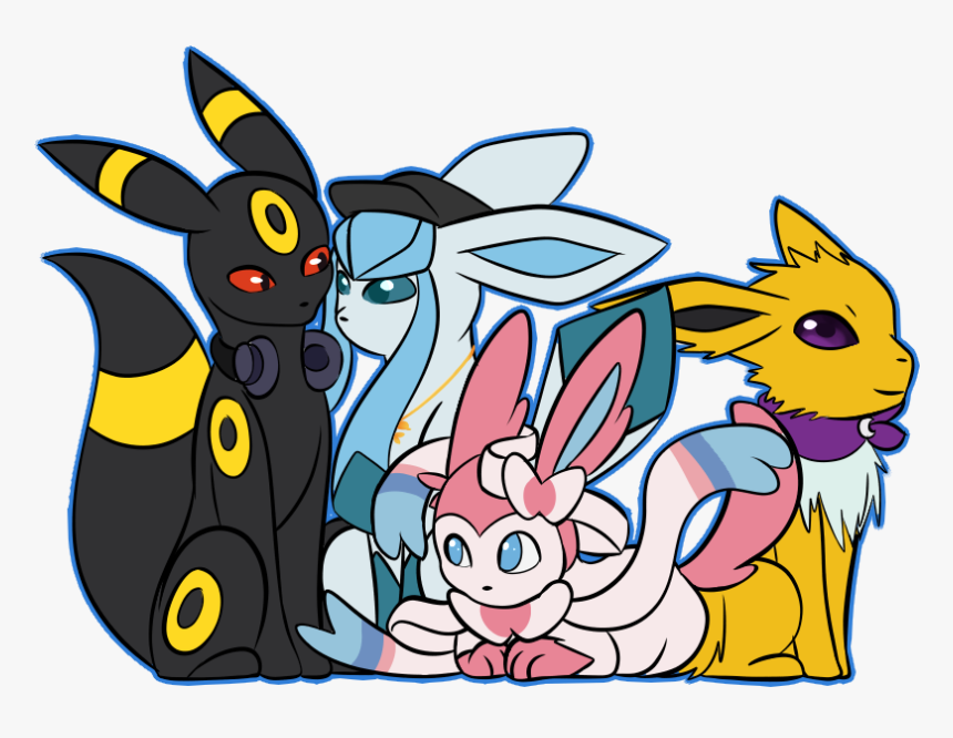 Eeveelution Group - Cartoon, HD Png Download, Free Download