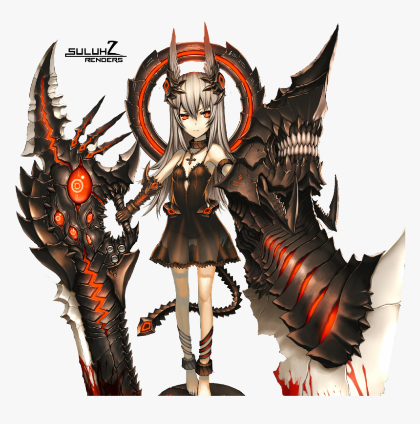 Badass Chick Png - Badass Anime Girl Demon, Transparent Png, Free Download