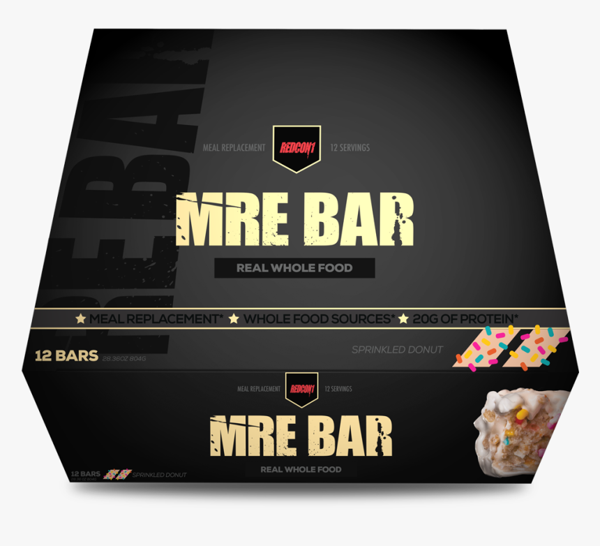 Redcon1 - Mre Bar - Sprinkled Doughnut - Redcon Mre Bar, HD Png Download, Free Download