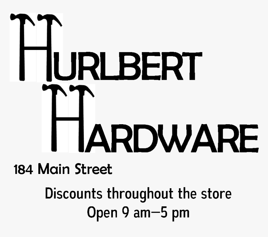 Hurlbert"s - Black-and-white, HD Png Download, Free Download