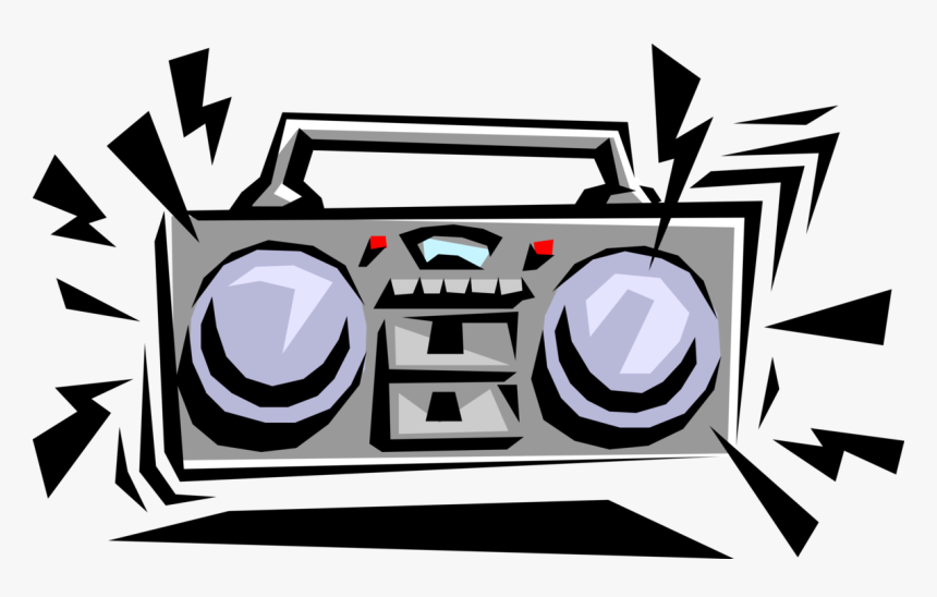 Transparent Boombox Vector Png - Boombox Playing Music, Png Download, Free Download