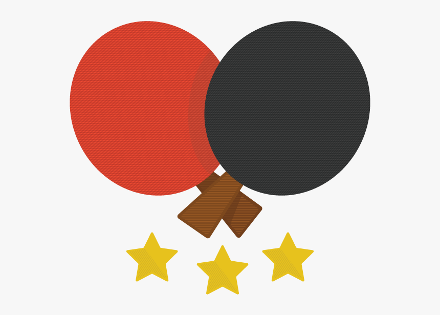 Wip Logo Branding Ping Pong Table Tennis Paddles Stars - Cinema Ticket Icon Black, HD Png Download, Free Download