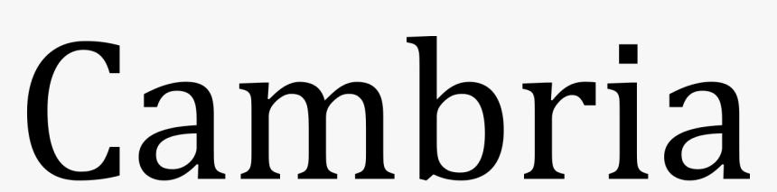 Tipo De Letra Cambria, HD Png Download, Free Download