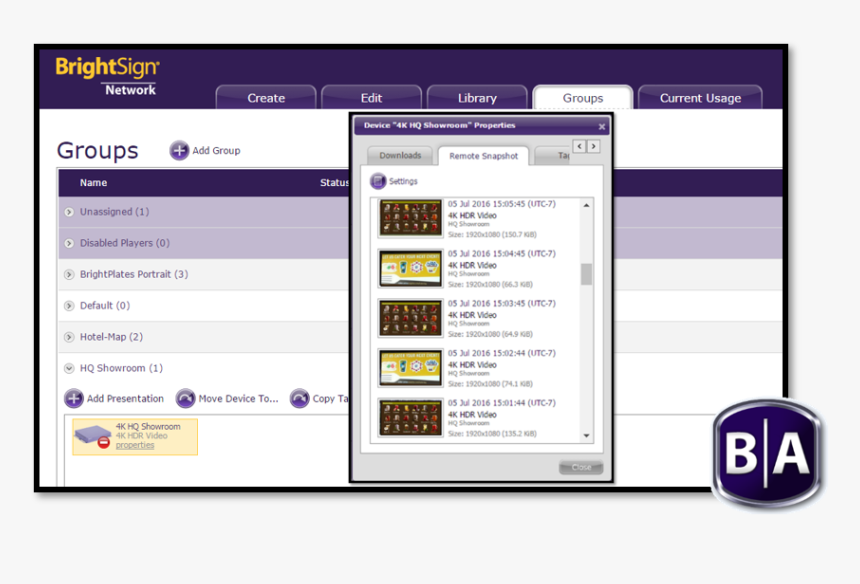 Remote Snapshot Brightsign, HD Png Download, Free Download