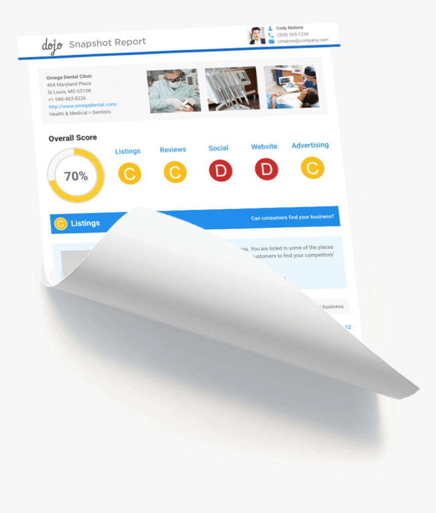 Vendasta Snapshot Report Automated Needs-assessment - Vendasta Report, HD Png Download, Free Download