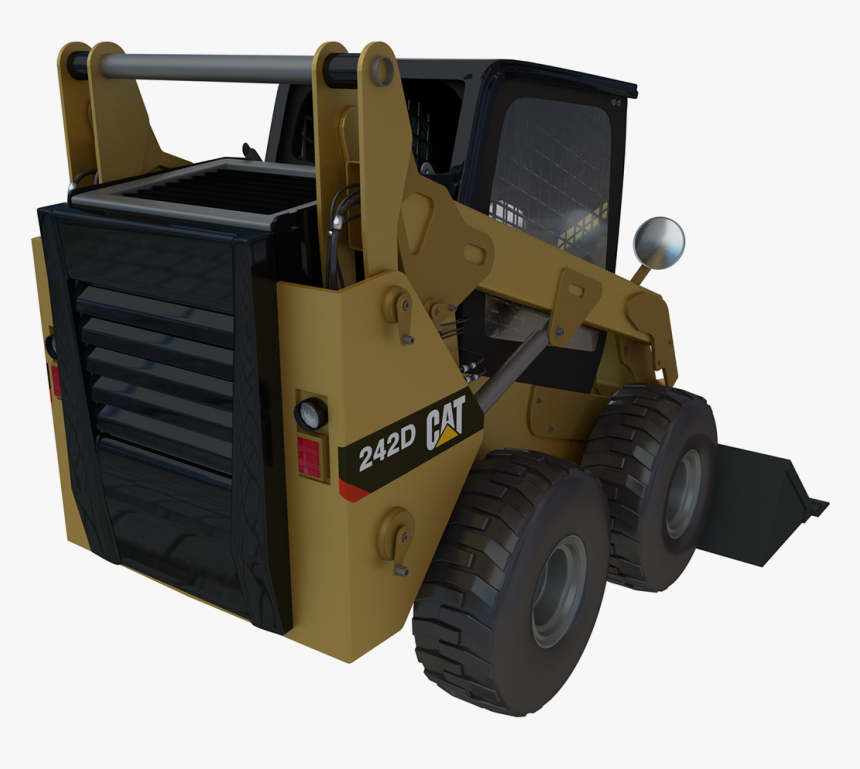 Bobcat Loader 3d Render Compactor - Construction Equipment, HD Png Download, Free Download