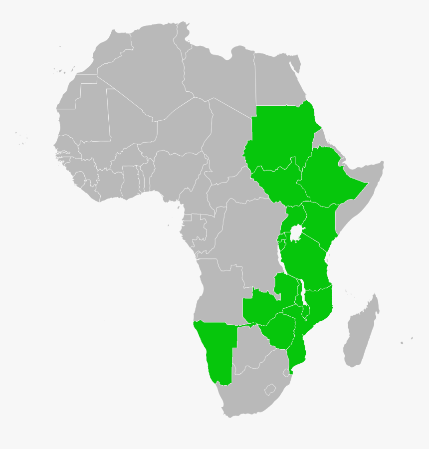 Sylvietta Whytii Native Distribution Map - African Union Members 2018, HD Png Download, Free Download