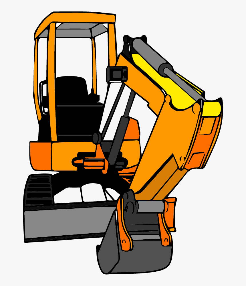 Bobcat Clipart Digger - Bulldozer, HD Png Download, Free Download