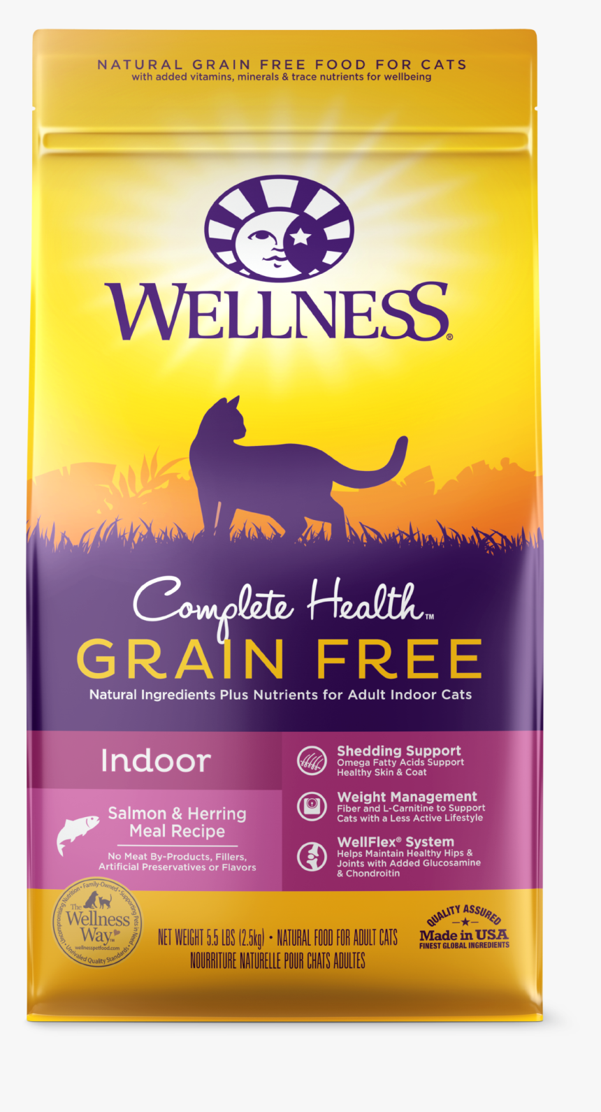 Salmon & Herring - Wellness Cat Food Adult, HD Png Download, Free Download