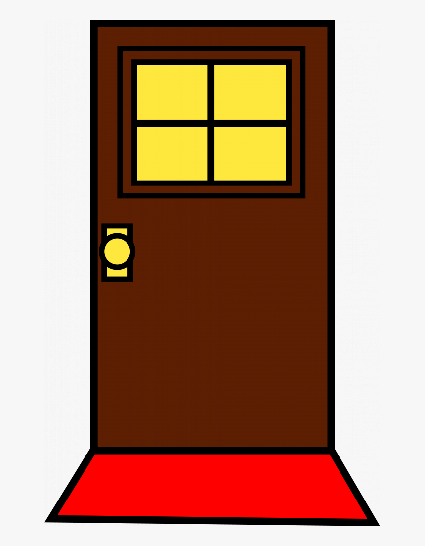Drawing Bedrooms Cartoon Transparent Png Clipart Free - Door Clipart, Png Download, Free Download