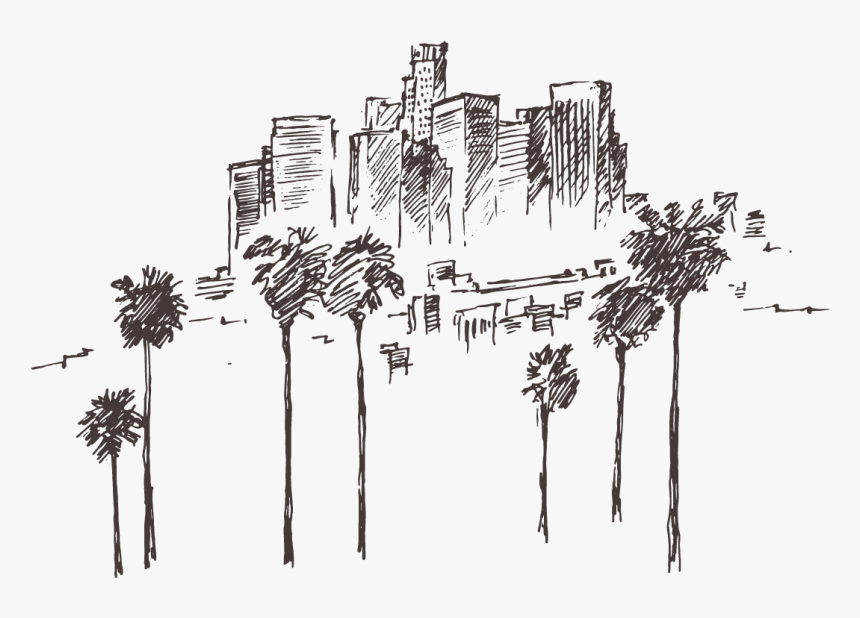 Sketch Los Angeles, HD Png Download, Free Download