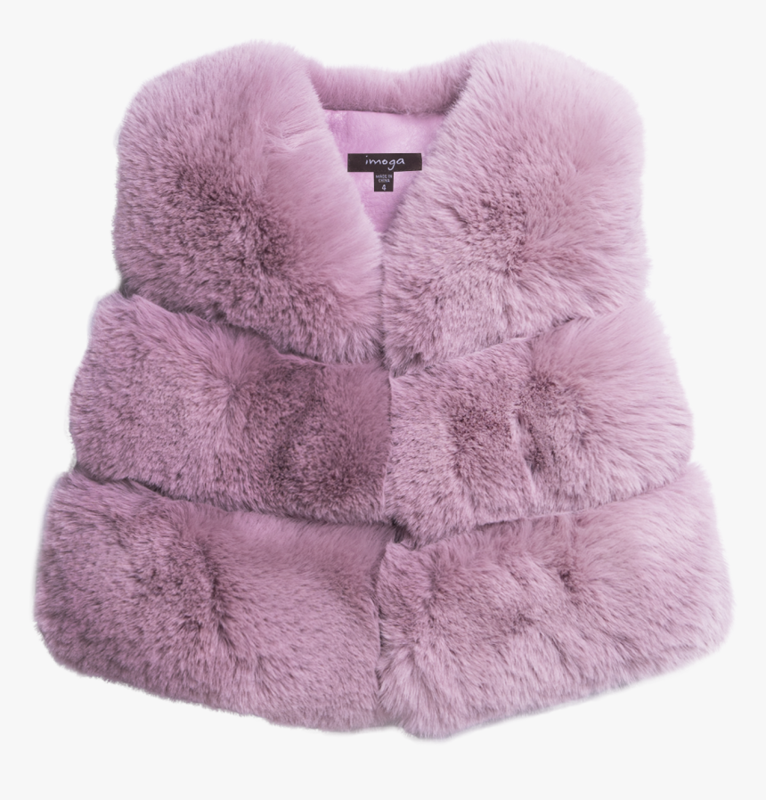 Imoga Viola Pink Gia Faux Fur Vest Girl"s Clothing - Fur Clothing, HD Png Download, Free Download