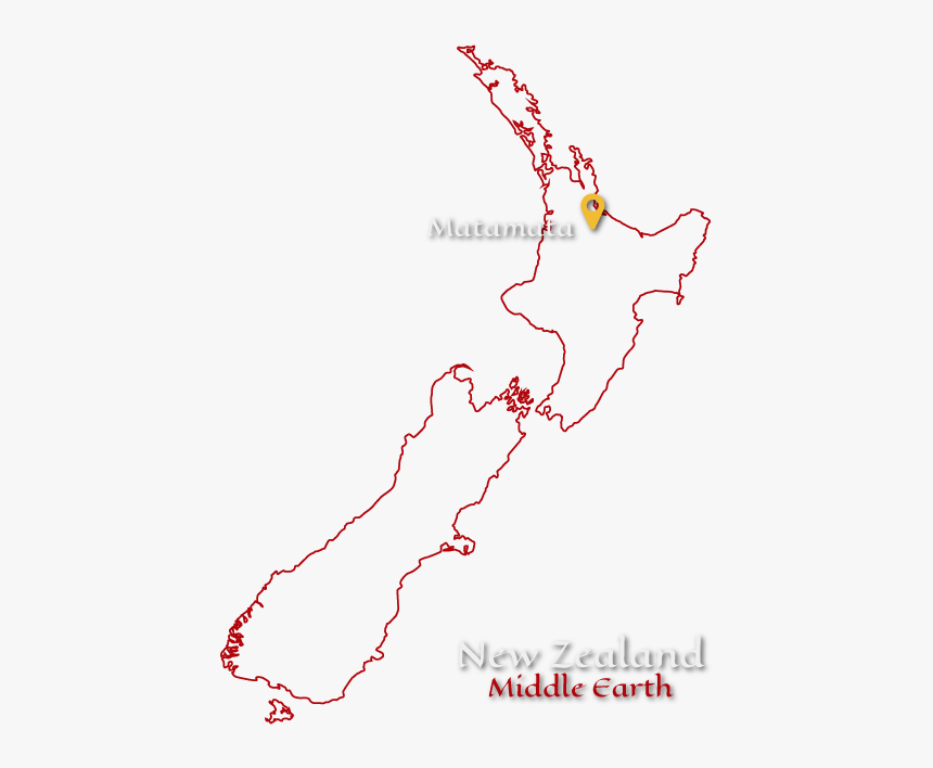 Matamata Map - Lord Of The Rings Sites South Island, HD Png Download, Free Download