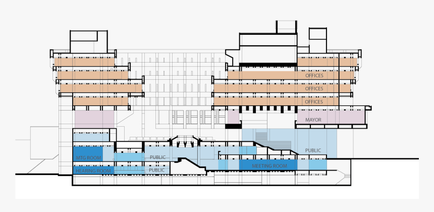 Boston City Hall And Plaza Master Plan - Boston City Hall Architecture Analysis, HD Png Download, Free Download