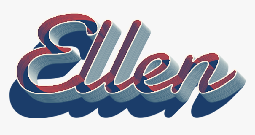 Ellen 3d Letter Png Name - Graphic Design, Transparent Png, Free Download