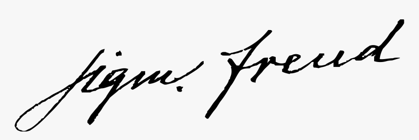 Firma De Sigmund Freud Clipart , Png Download - Sigmund Freud Signature, Transparent Png, Free Download