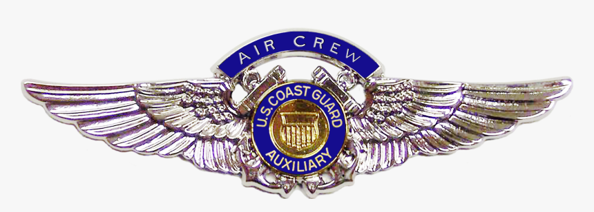 Uscg Auxiliary Aircrew Badge - Badge, HD Png Download, Free Download