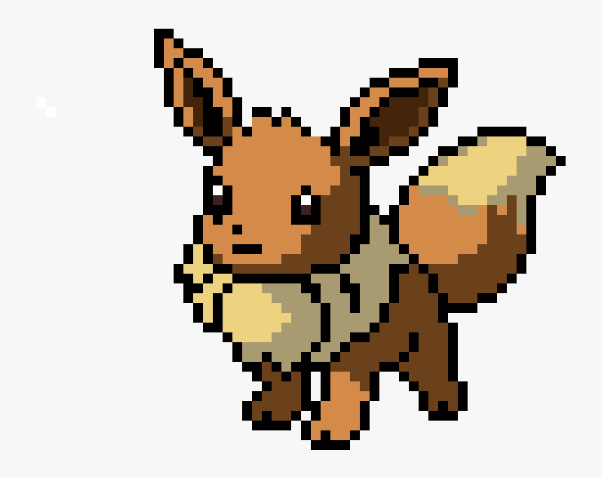 Pixel Art Pokemon Eevee , Png Download - Eevee Pixel Art, Transparent