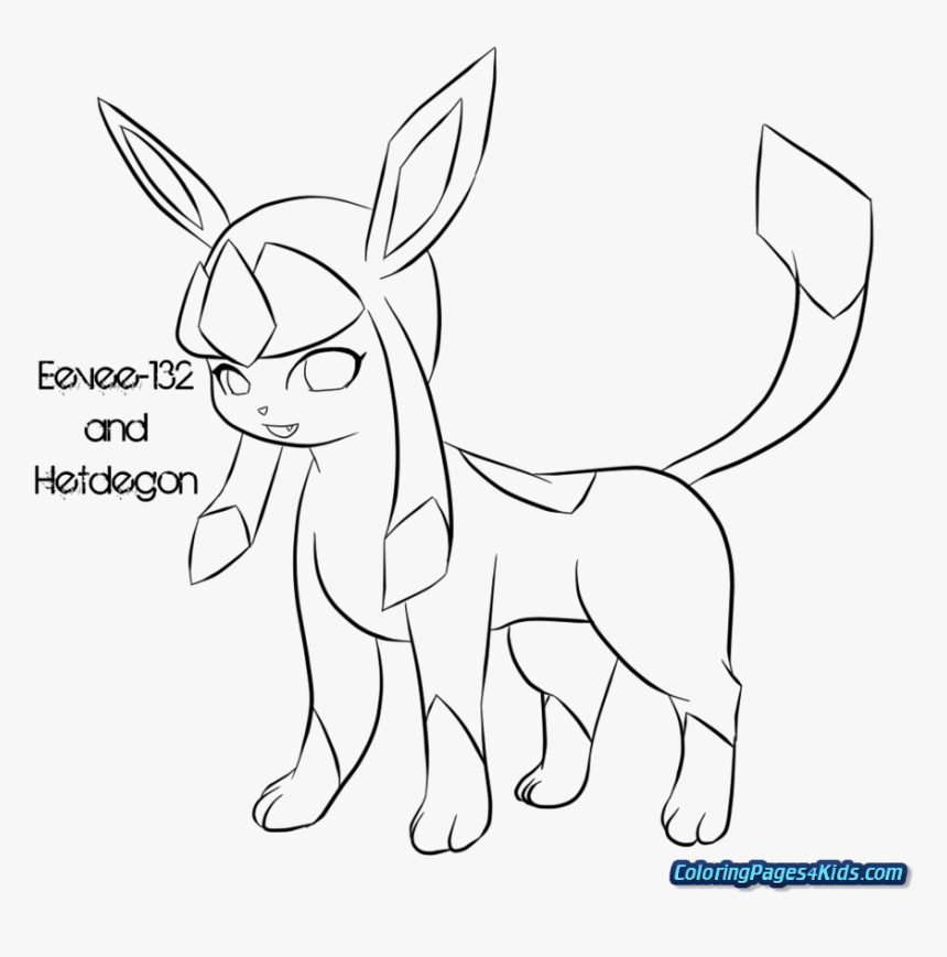 Pokemon Eevee Evolutions Coloring Pages - Pokemon Drawings Eevee Evoulutions, HD Png Download, Free Download