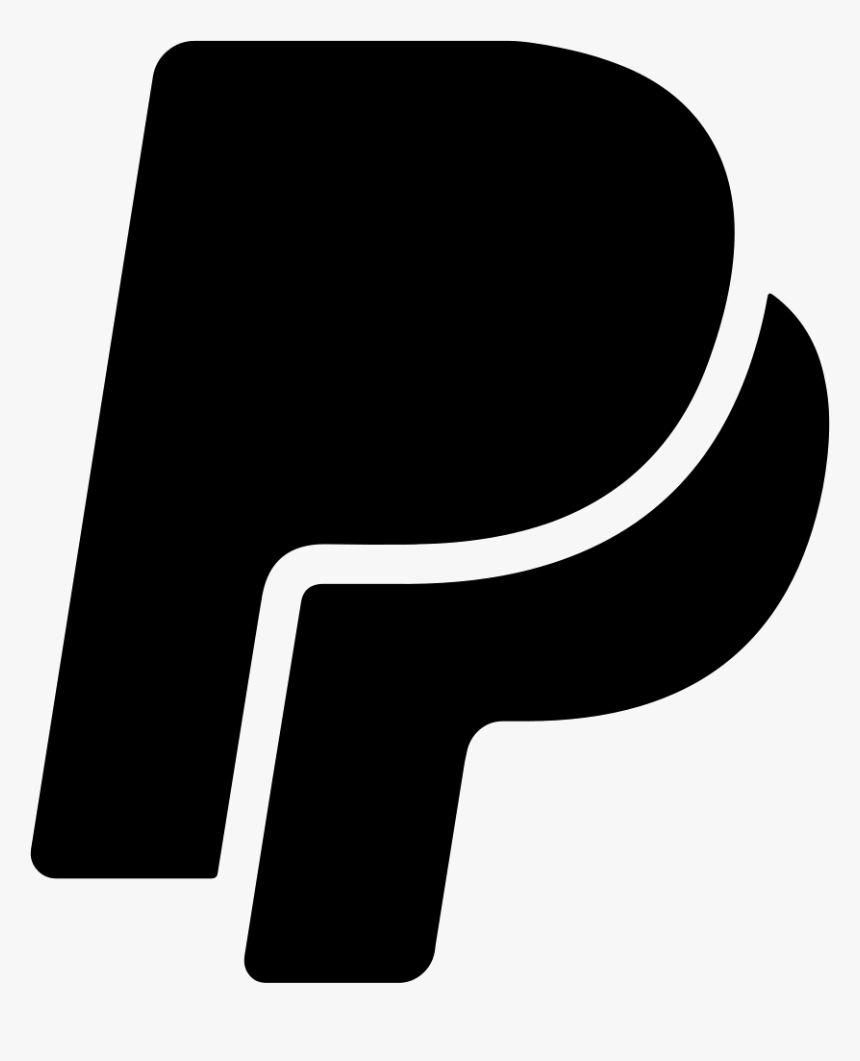 Paypal - Paypal Black And White Logo Transparent, HD Png Download, Free Download
