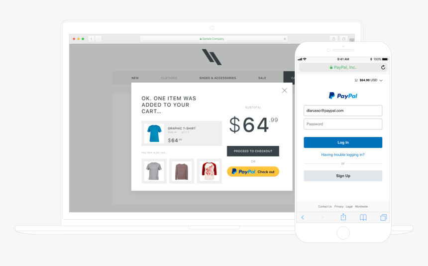 Online Shopping Paypal Payment, HD Png Download, Free Download