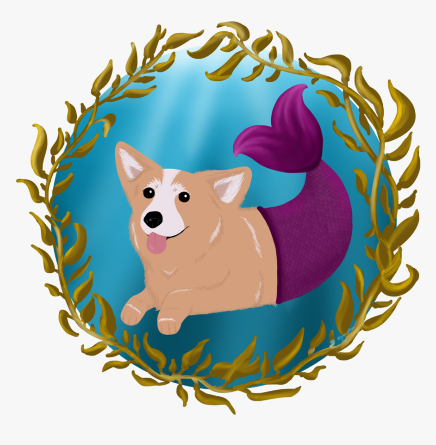 Transparent Mermaid Clipart Free Mermaid Dog Drawing, HD Png Download