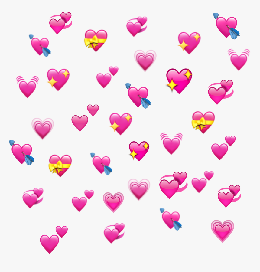 Hearts Png Tumblr - Transparent Heart Emoji Background, Png Download, Free Download