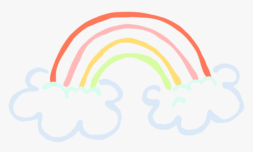 Cloud Rainbow Clipart Png Transparent Png , Png Download - Clouds Rainbow Png, Png Download, Free Download