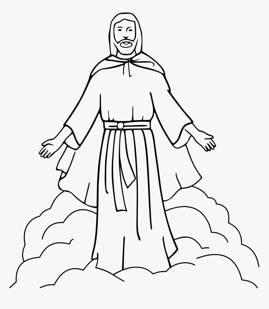 Free Jesus Christian Wallhi Transparent Image Clipart - Jesus Clipart Black And White, HD Png Download, Free Download