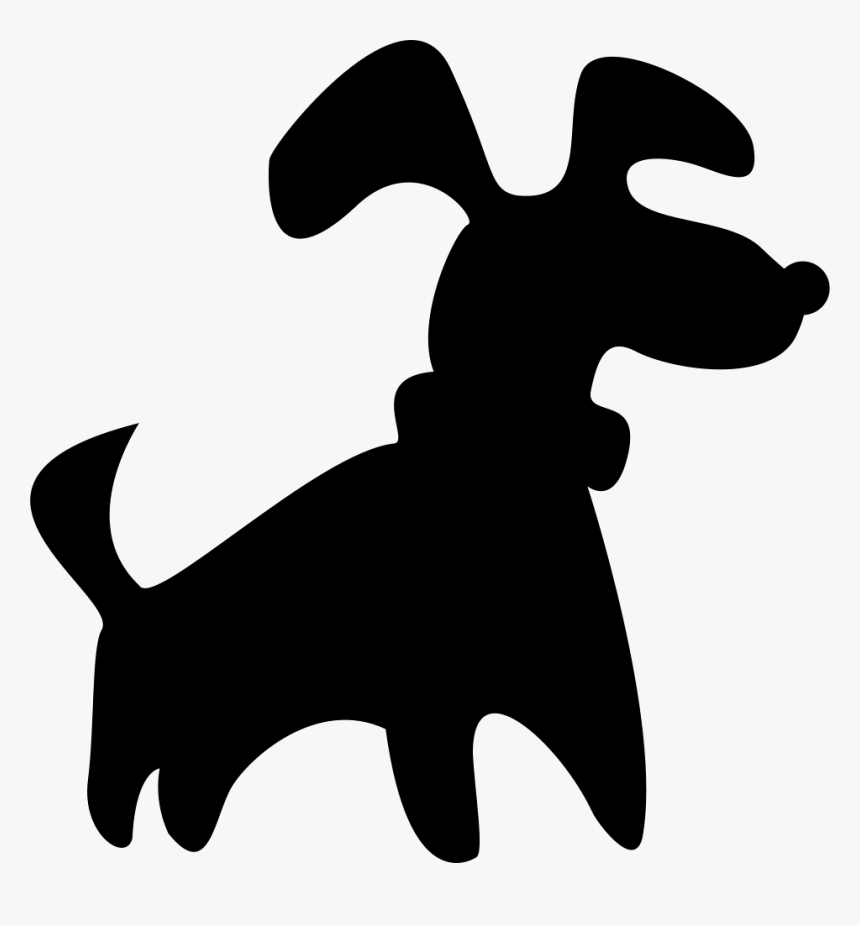 Black Small Dog Silhouette Svg Png Icon Free Download - Cartoon Dog Silhouette Png, Transparent Png, Free Download