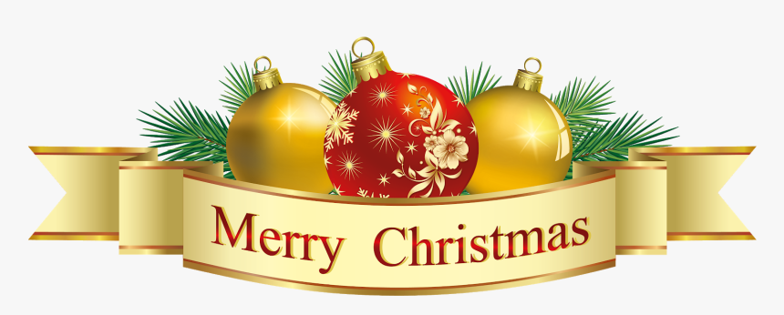 Merry Christmas Banner Png, Transparent Png, Free Download