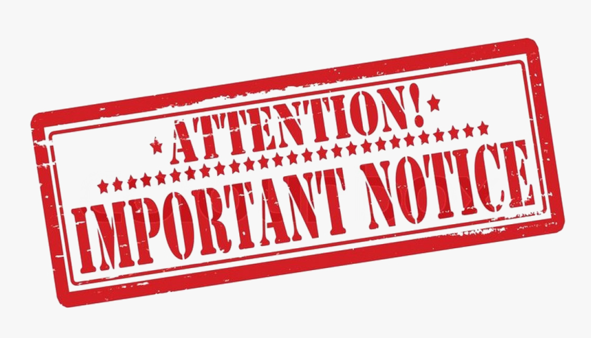 Notice Png Photo - Important Attention Png, Transparent Png, Free Download