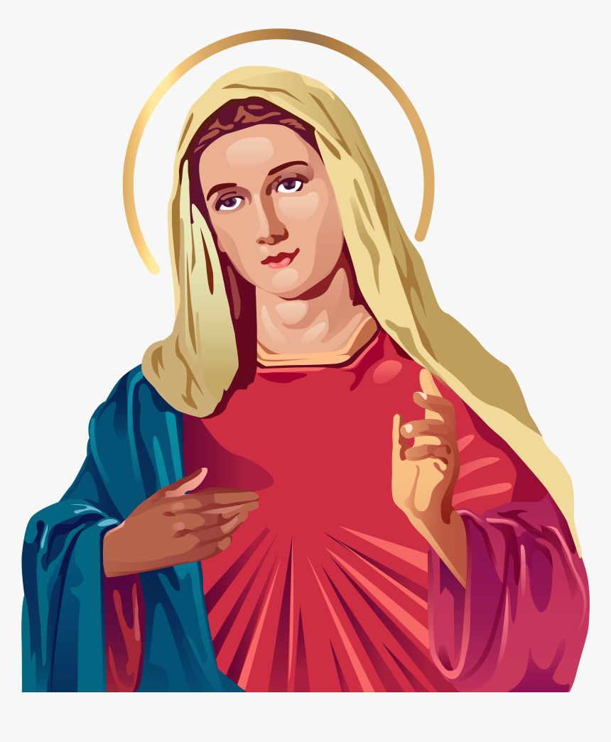 Blessed Virgin Png Clip - Blessed Virgin Mary Png, Transparent Png, Free Download