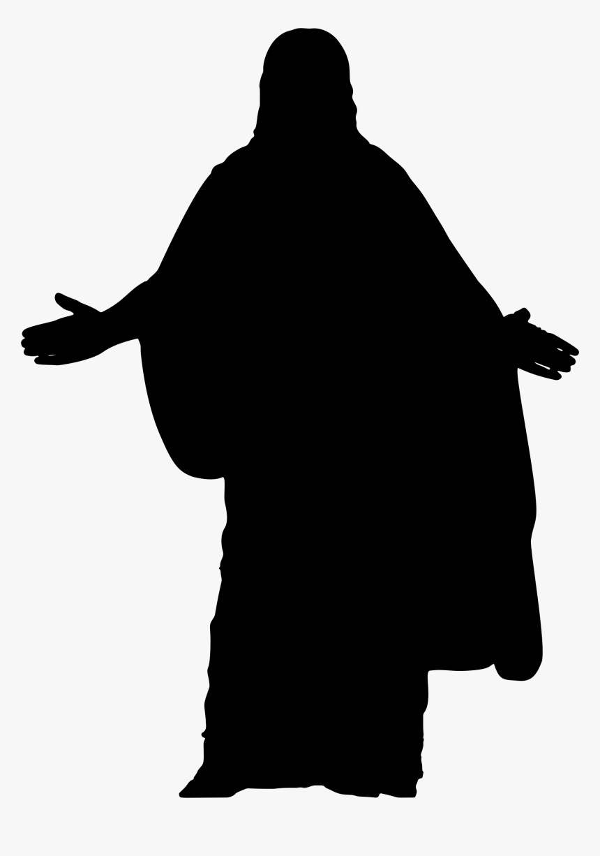Jesus Silhouette Png - Illustration, Transparent Png, Free Download