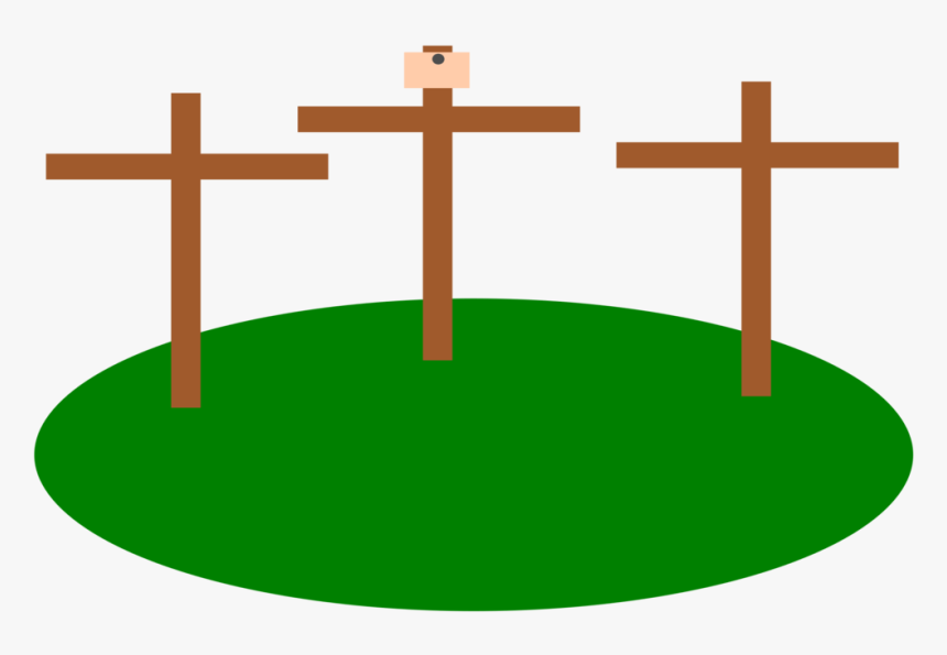 Transparent Cross On A Hill Clipart - Easter, HD Png Download, Free Download