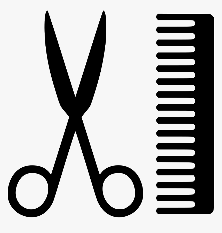 Comb And Scissors Png Clipart Comb Hairdresser Barber - Scissors Barber Logo Png, Transparent Png, Free Download