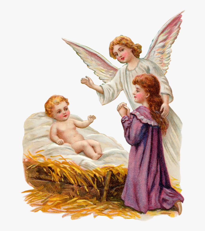 Baby Jesus And Angels, HD Png Download, Free Download