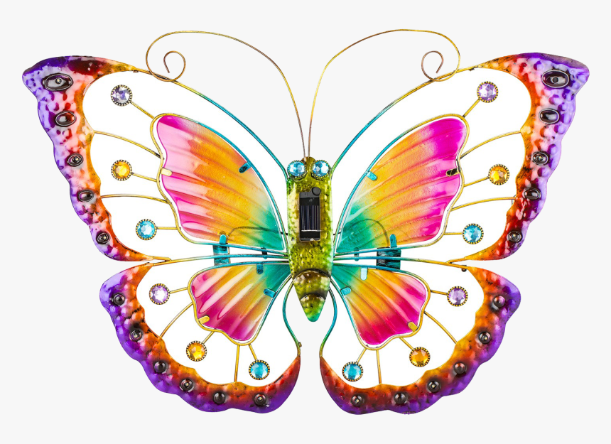 Colorful Butterfly Png Free Image Download - Butterfly Art With Fairy Light, Transparent Png, Free Download