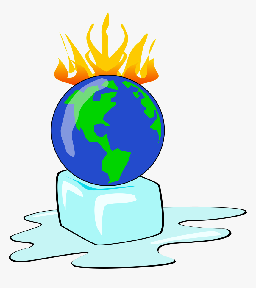 Earth On Fire Png - Earth Climate Change Clipart, Transparent Png, Free Download