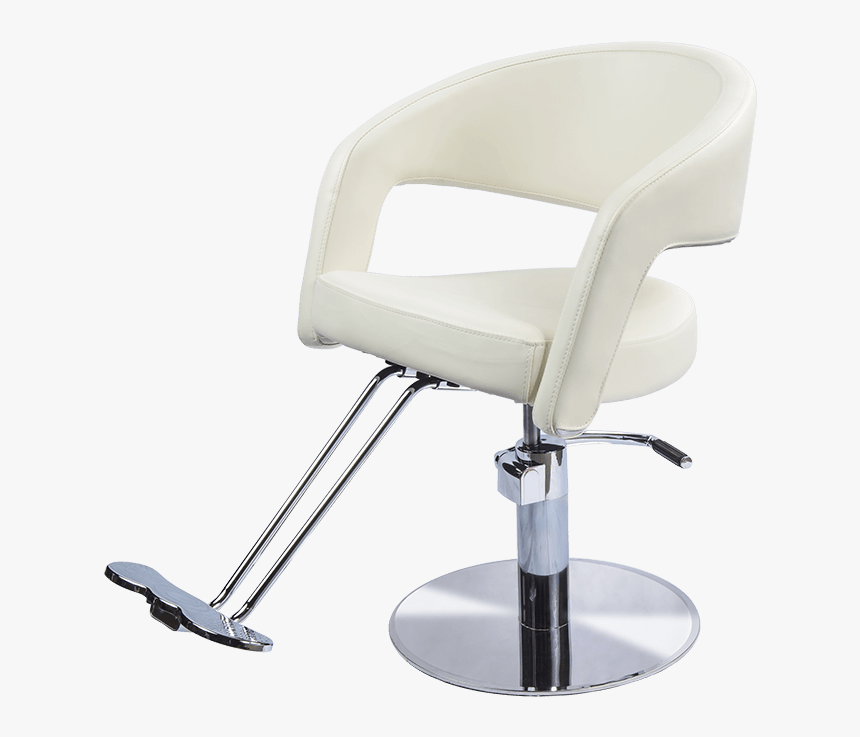 Austin Styling Chair In Ivory White - Salon Chair White Png, Transparent Png, Free Download