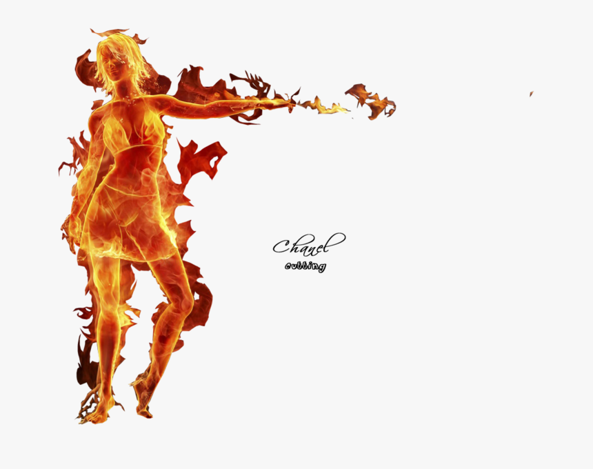 Girl On Fire Png, Transparent Png, Free Download