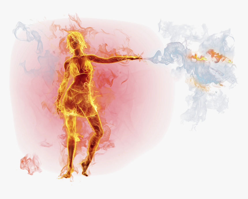 Flame Burning Man Combustion Fire - Man On Fire Png, Transparent Png, Free Download